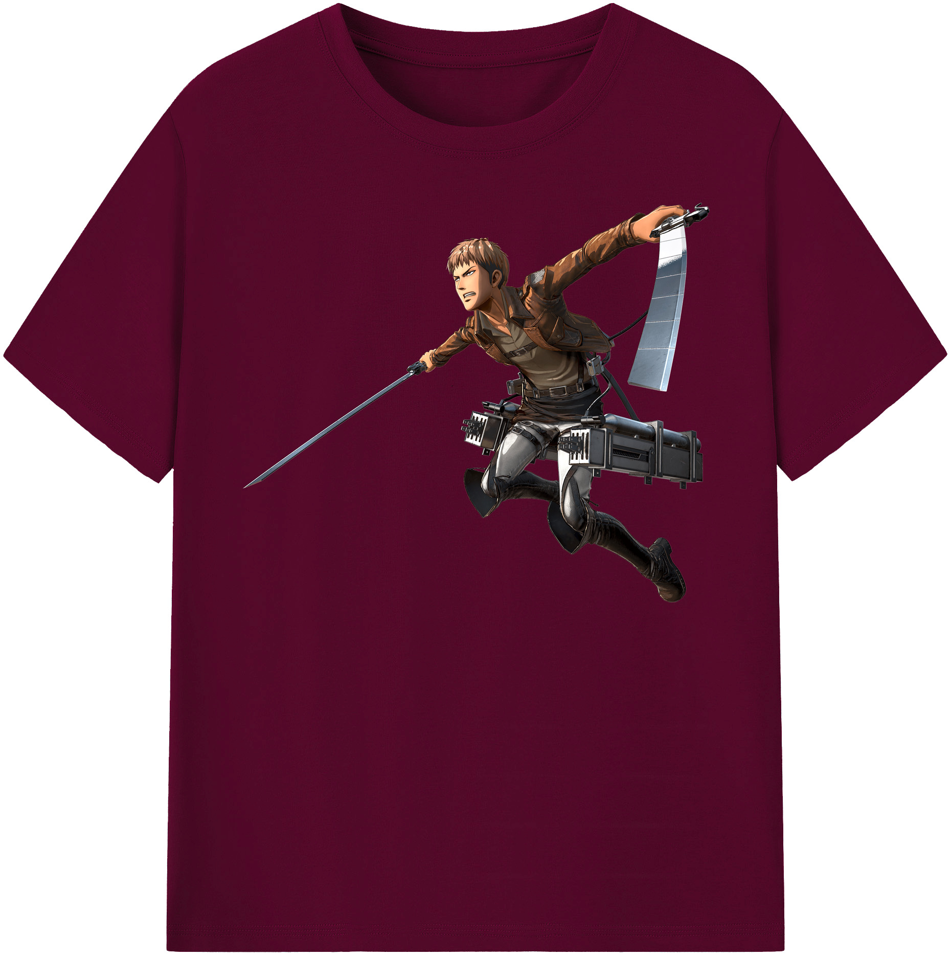 （画像用） 進撃の巨人 ジャン・キルシュタイン Attack on Titan Jean Kirstein レディースカジュアルプリントTシャツ（綿100％）